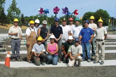 group of volunteers