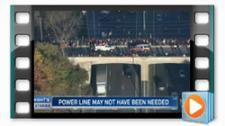 People on a highway overpass